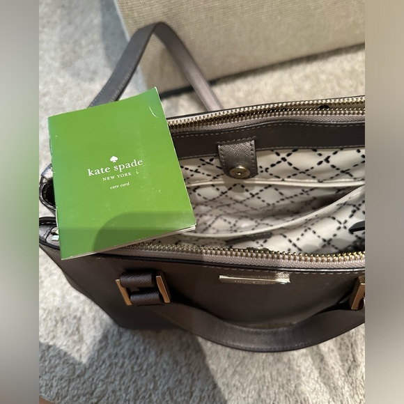 Kate Spade ♠️ Newbury Lane Small Loden Satchel - Metallic Grey - Picture 6 of 16